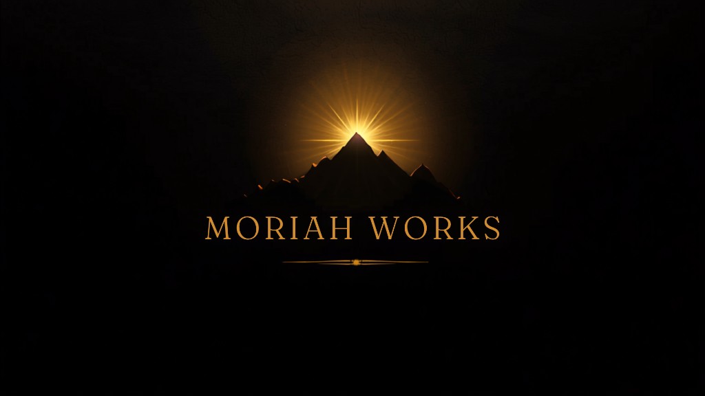 Moriah Works — mountain with light from the peak